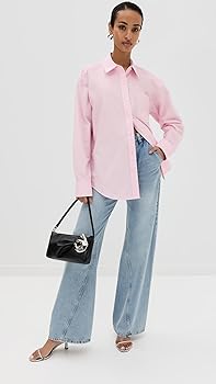 Amazon.com: Alexander Wang Women's Boyfriend Shirt with Logo